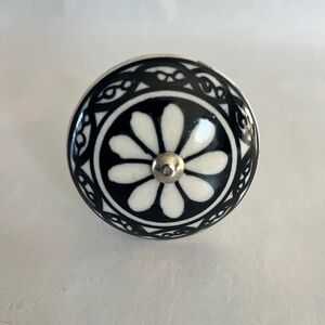 Floral Ceramic Door knob Wine Bottle floral Stopper Topper Cork